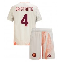 Dječji Nogometni Dres AS Roma Bryan Cristante #4 Gostujuci 2024-25 Kratak Rukav (+ Kratke hlače)